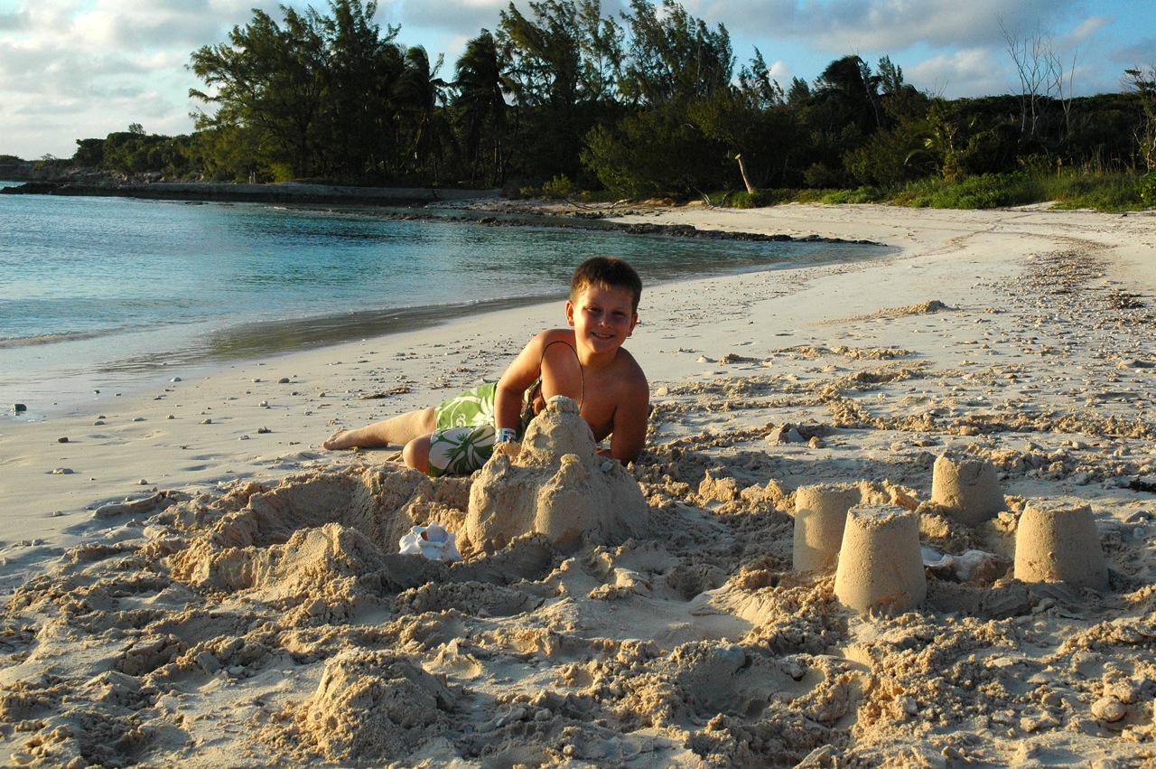 I made some really cool sand castles.