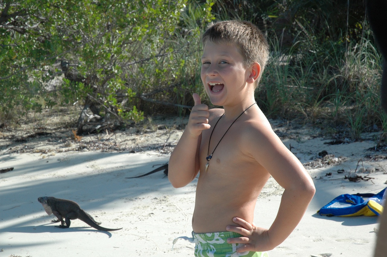 I loved Allan's Cay because of all the Iguanas that live here.