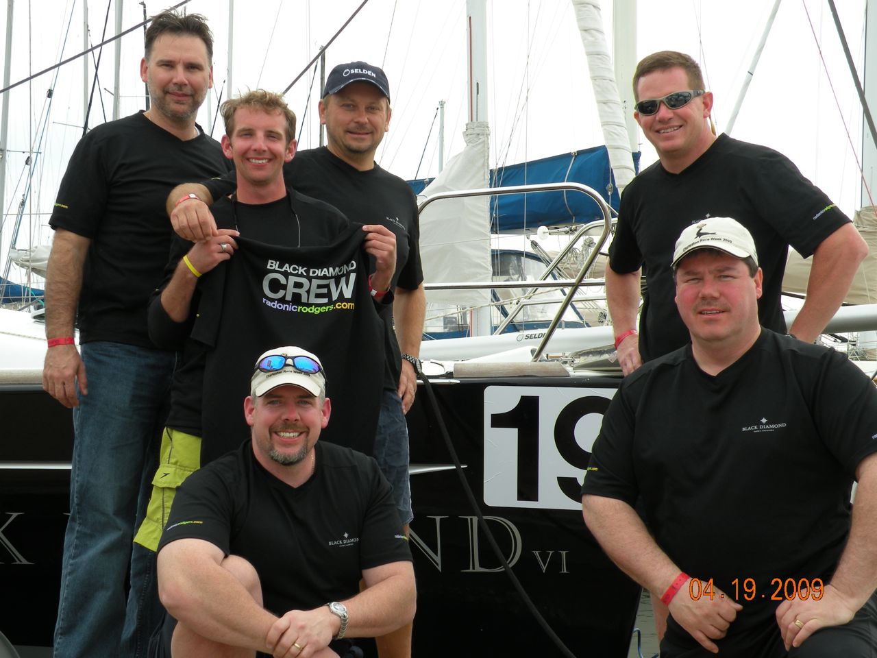 Charleston Race Week Black Diamond Crew, Ivan, Chris, Ed, Dubie, Derek and Craig. - (c) Copyright 2009
