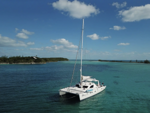 Bahamas Charter Yacht at anchor