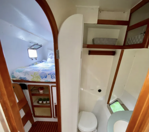 Guest Cabin with restroom head area